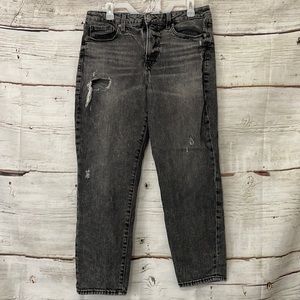 Old Navy High Rise OG Straight Jeans Size 12 Black